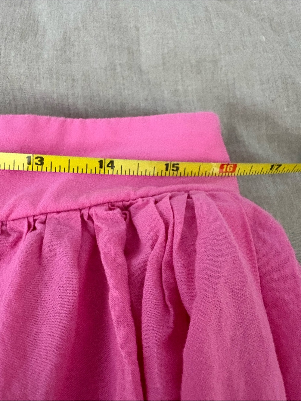 Farmers Market Pink Cotton Midi Skirt Full Gathered Cottagecore Lined L - Picture 6 of 9